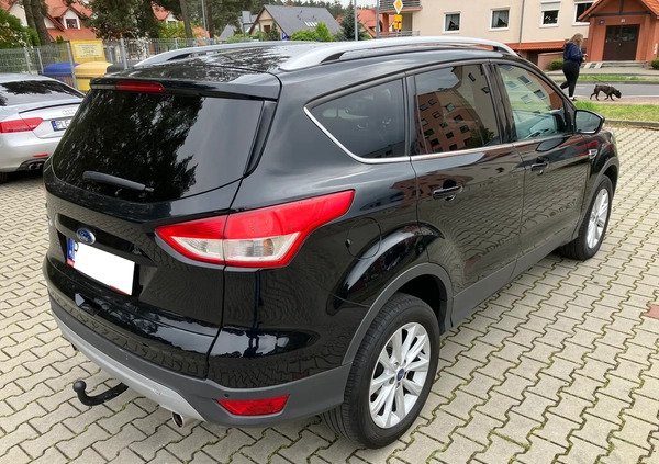 Ford Kuga cena 53800 przebieg: 222600, rok produkcji 2015 z Leszno małe 352